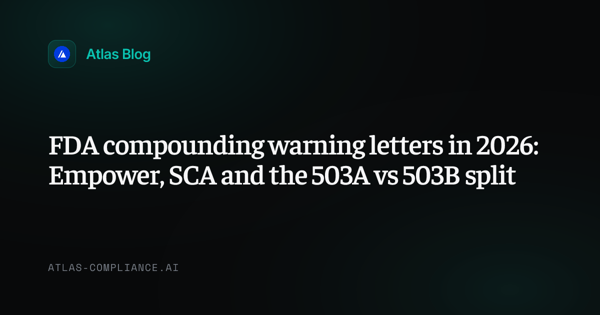 FDA Compounding Warning Letters 2026: 503A vs 503B Rules